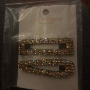 Lane Bryant Glittering Gold Hair Clips